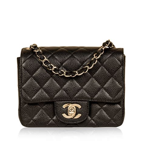 chanel square mini caviar gold|Chanel Mini Bags & Flap Bags On Sale .